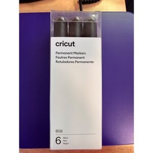 Cricut Permanent Markers 2.5 mm, Black (6 count)